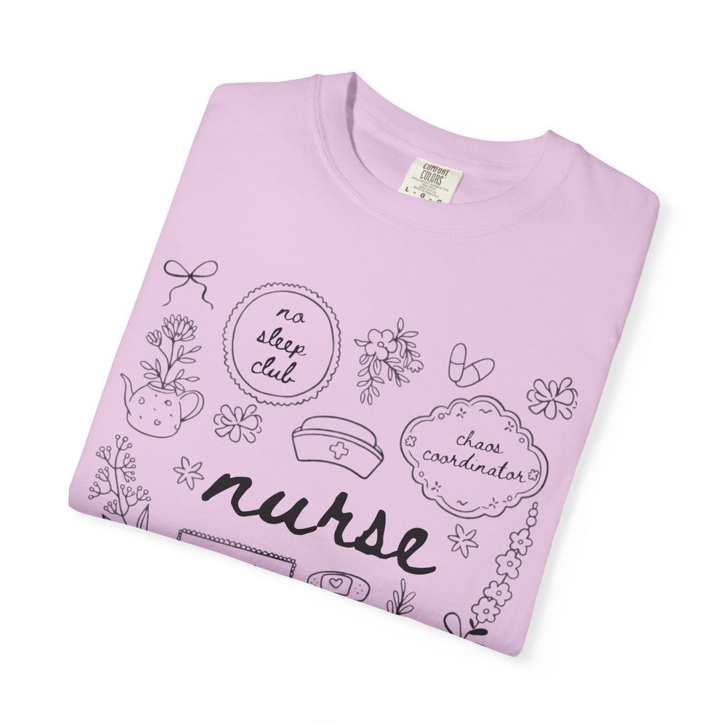 Nurse Doodles T-Shirt — Handwritten Medical Gifts for Nurses