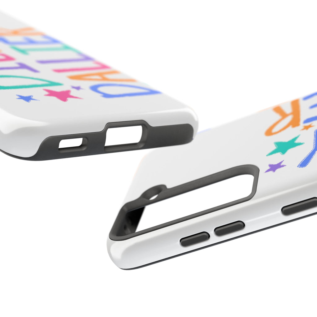 Dilly Dallier Colorful Tough Phone Case — Fun Pastel Stars Protective Cover