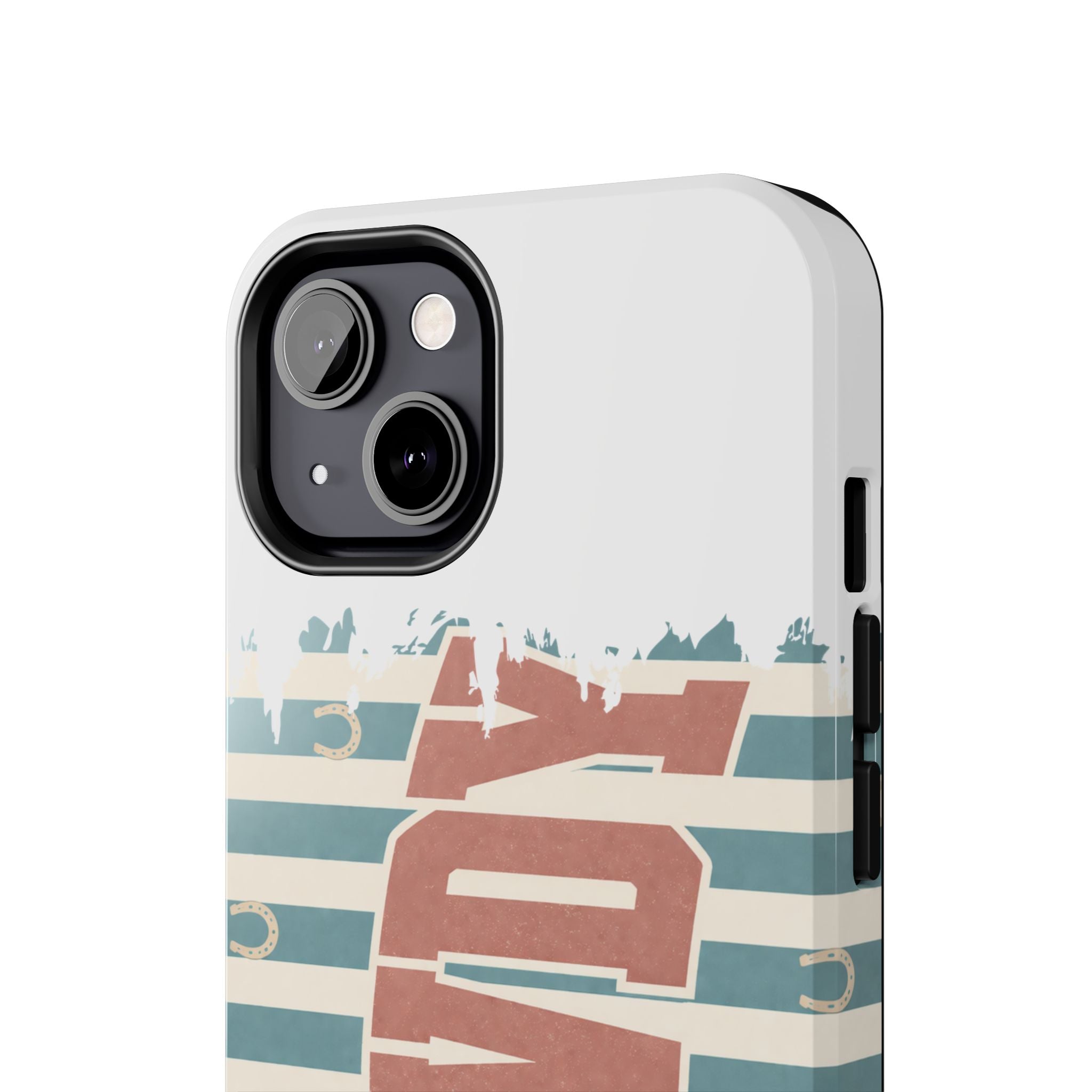 Vintage 'LOVE' Striped Tough Phone Case