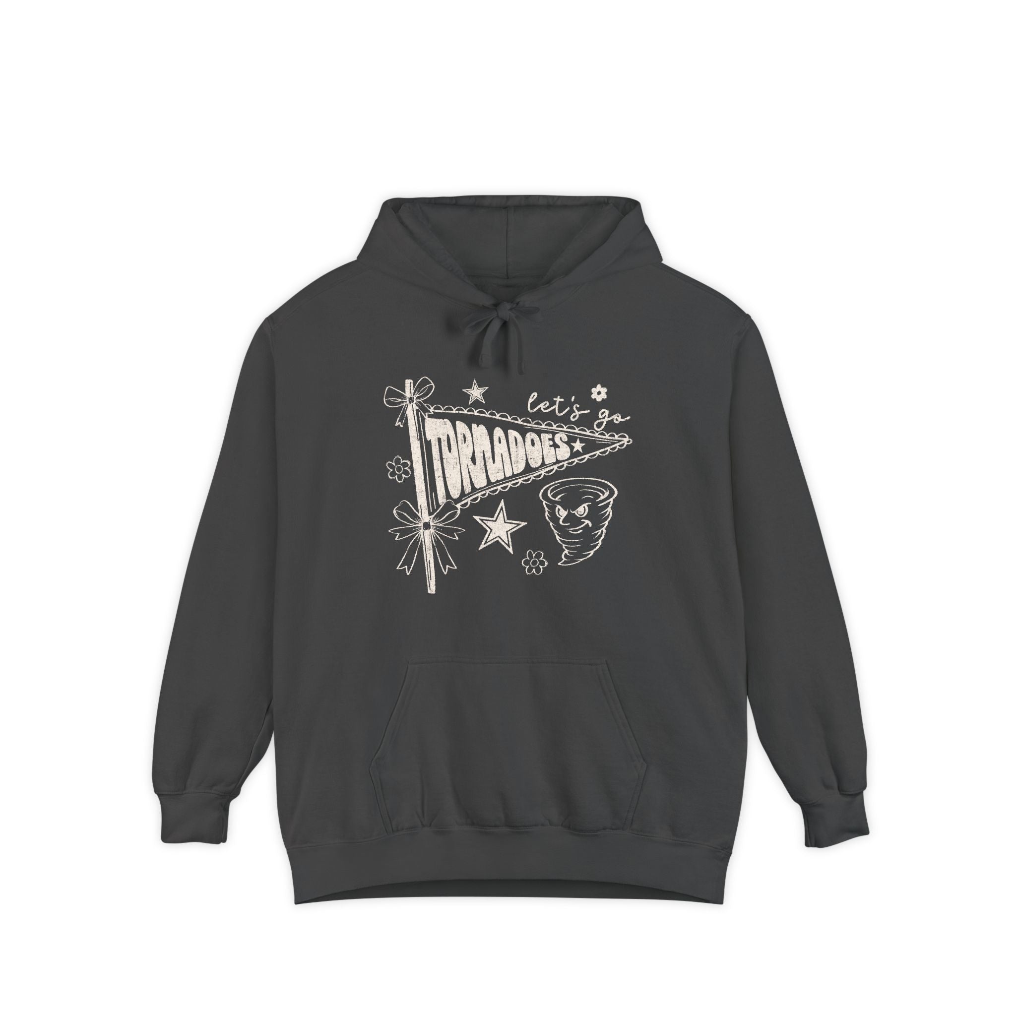 Tornadoes Vintage Graphic Hoodie — "Let's Go Tornadoes" Retro Meteor Design