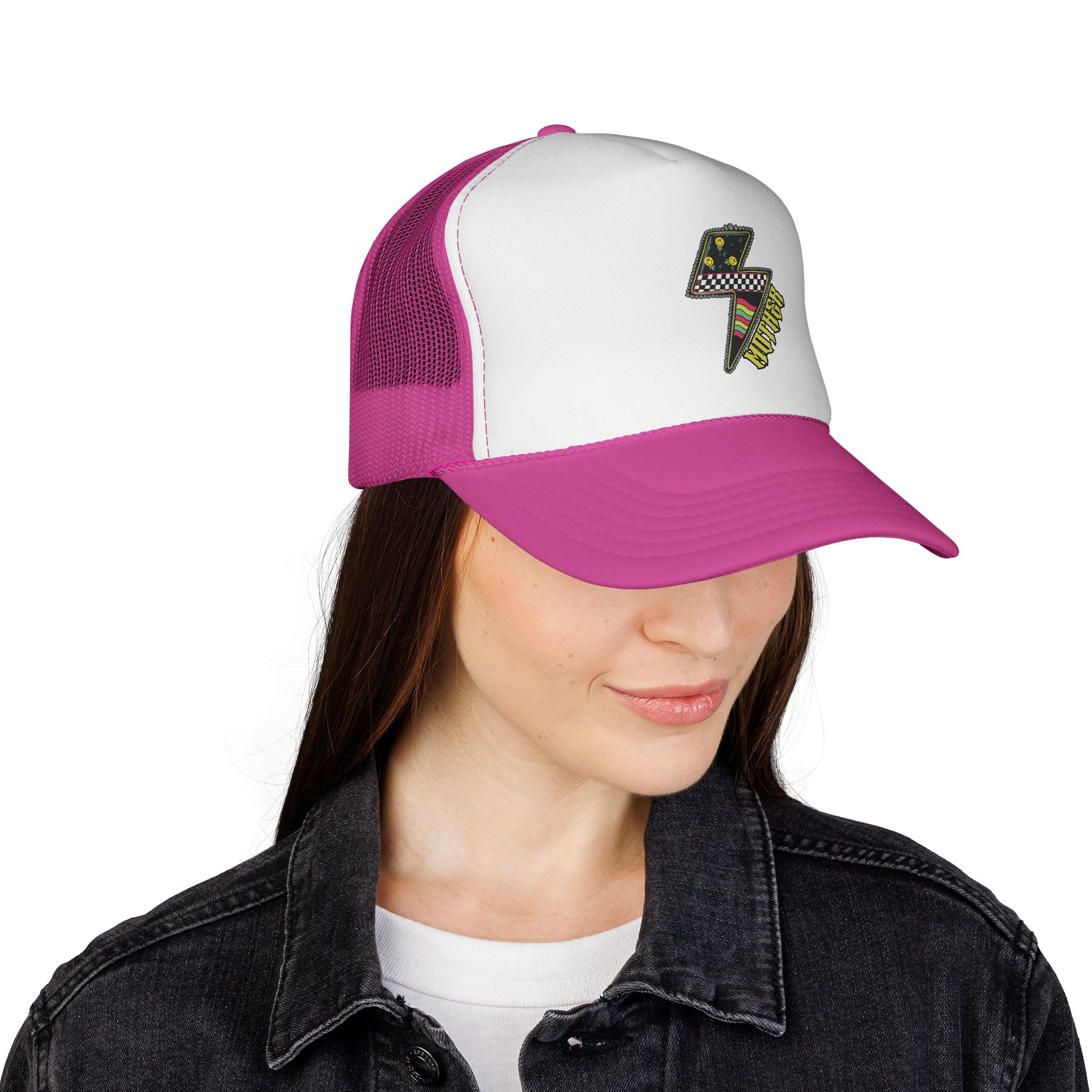 Trucker Cap — Lightning Bolt Patch Design