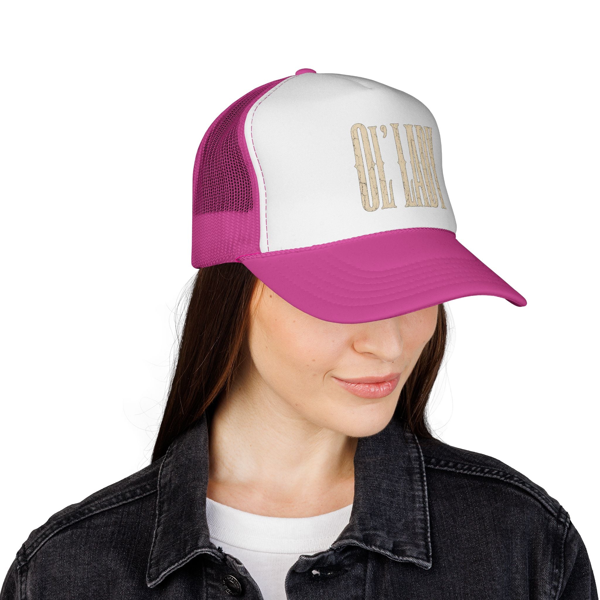 Trucker Cap — "Oh Lady" Vintage Script Mesh Hat