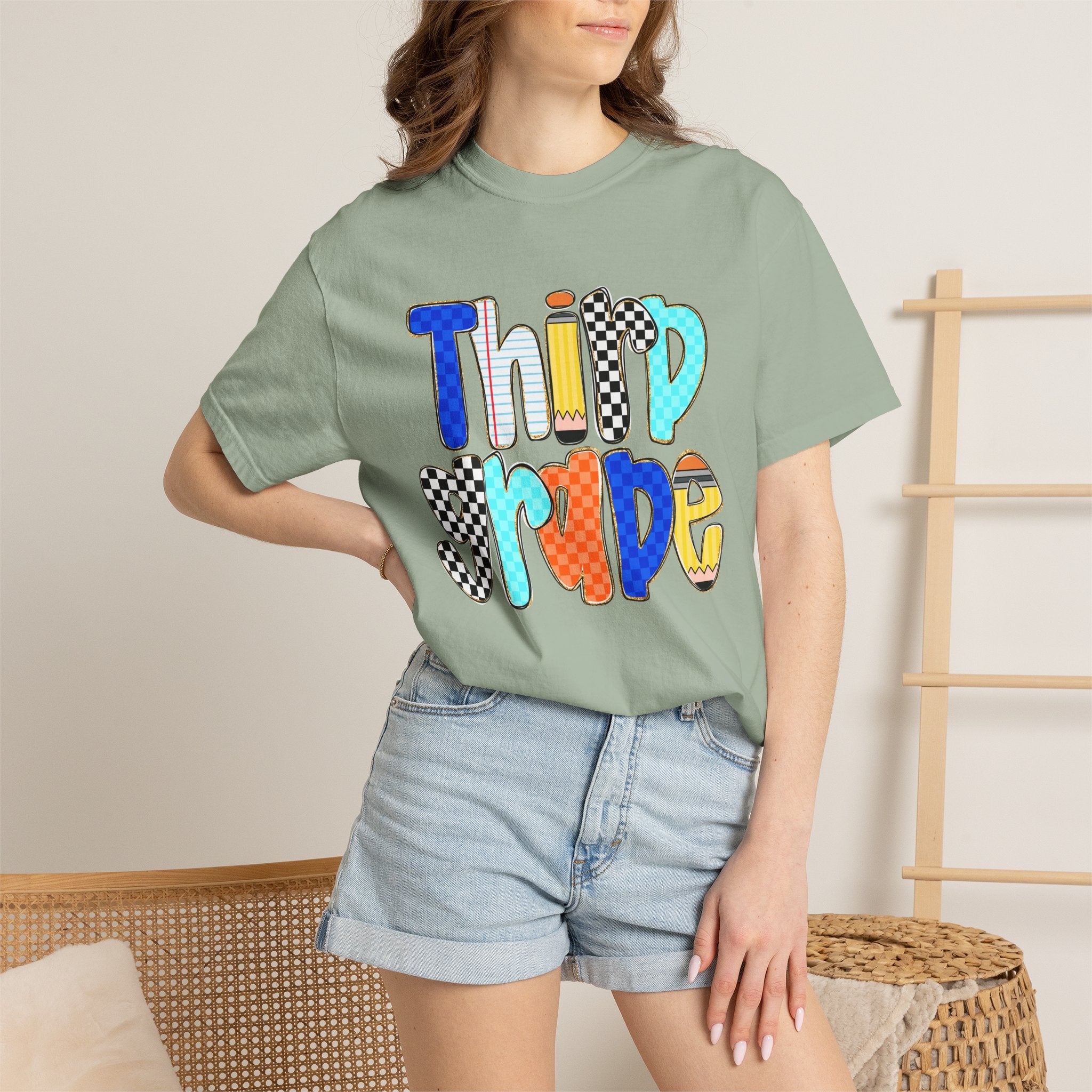 Third Grade T-Shirt — Colorful Retro School Pride Tee
