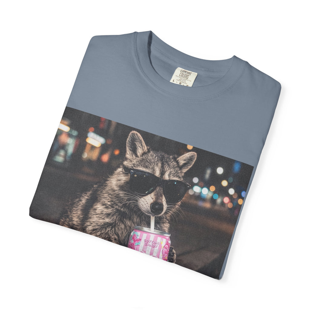Raccoon Drinking Slushie T-Shirt