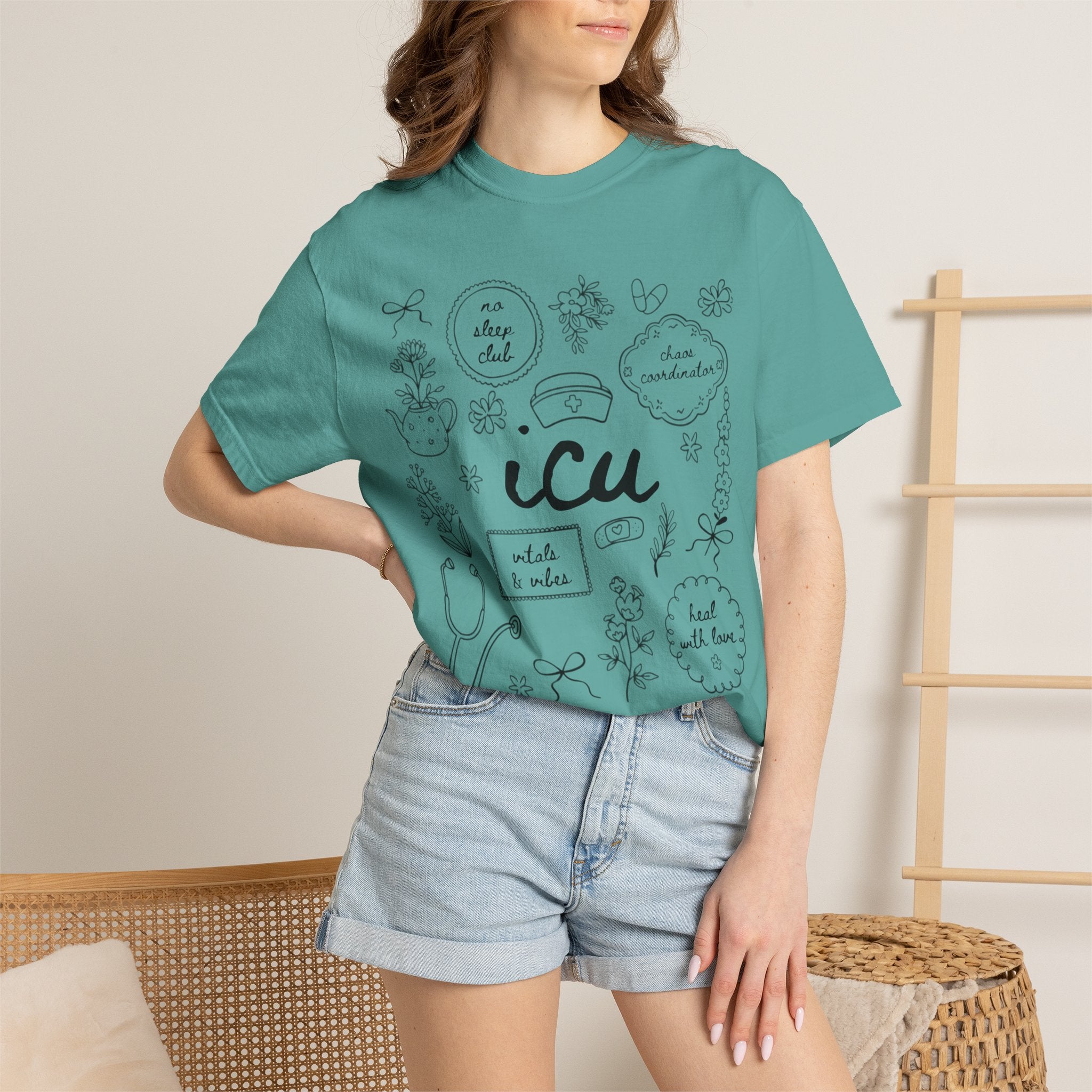 ICU Unisex Garment-Dyed T-shirt