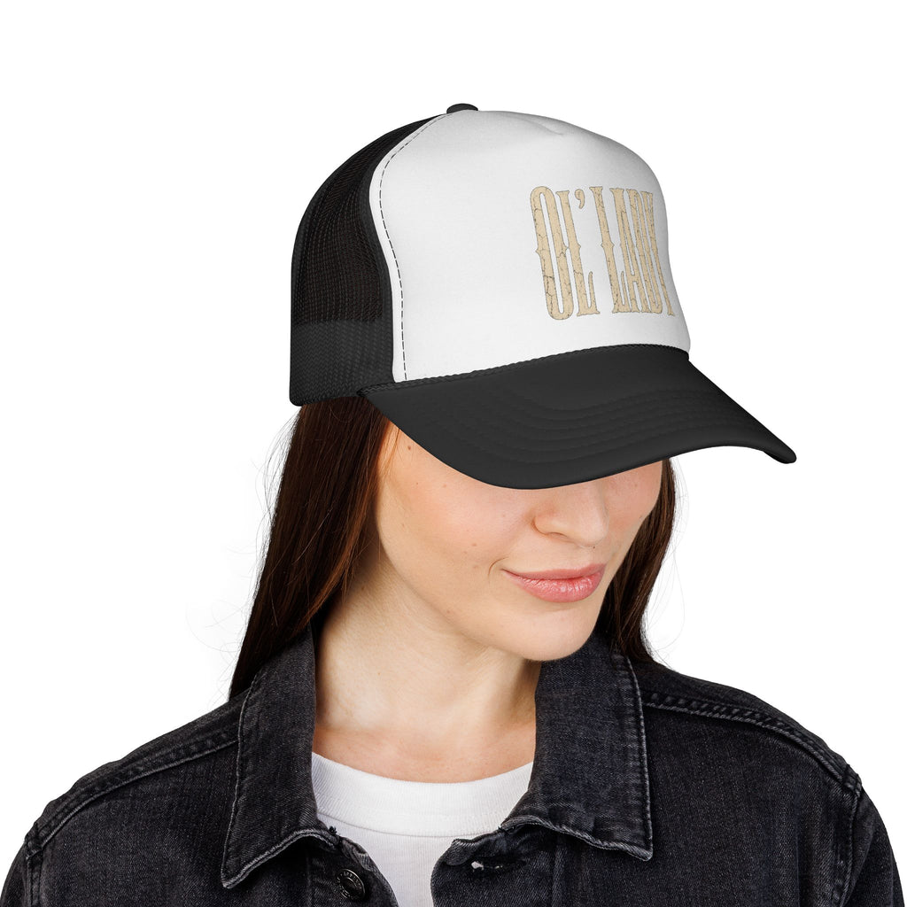 Trucker Cap — "Oh Lady" Vintage Script Mesh Hat