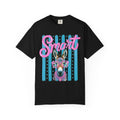 Smart Donkey Graphic T-Shirt — Retro Striped Funny Animal Tee