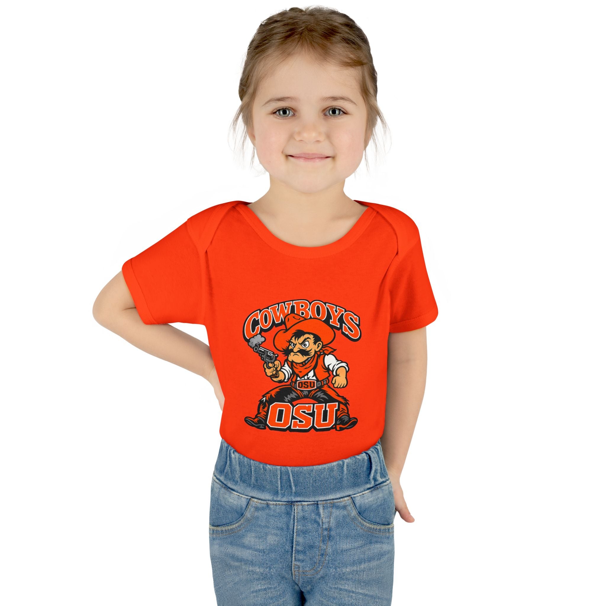OSU Cowboys Infant Bodysuit – Baby Cowboy Mascot Onesie