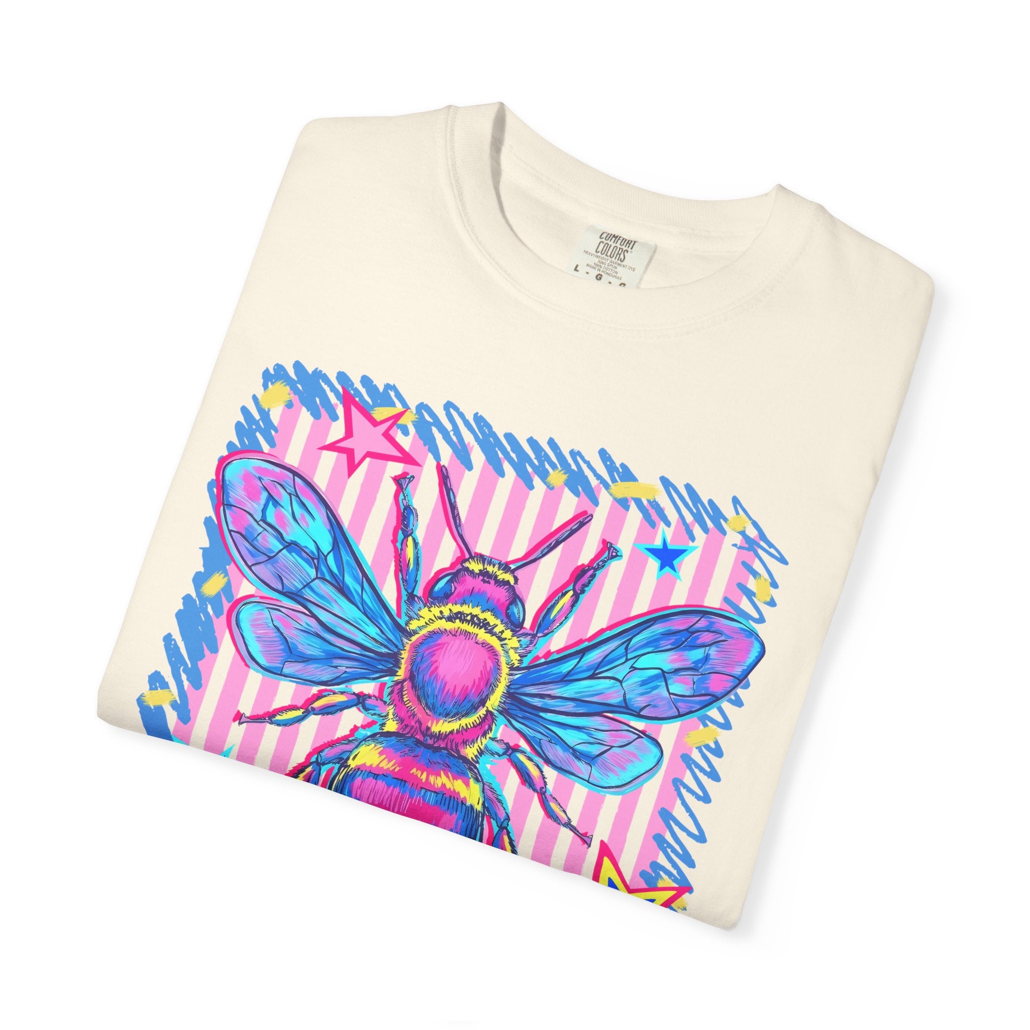 Kind Bee T-Shirt — Colorful Psychedelic Bee Graphic Tee