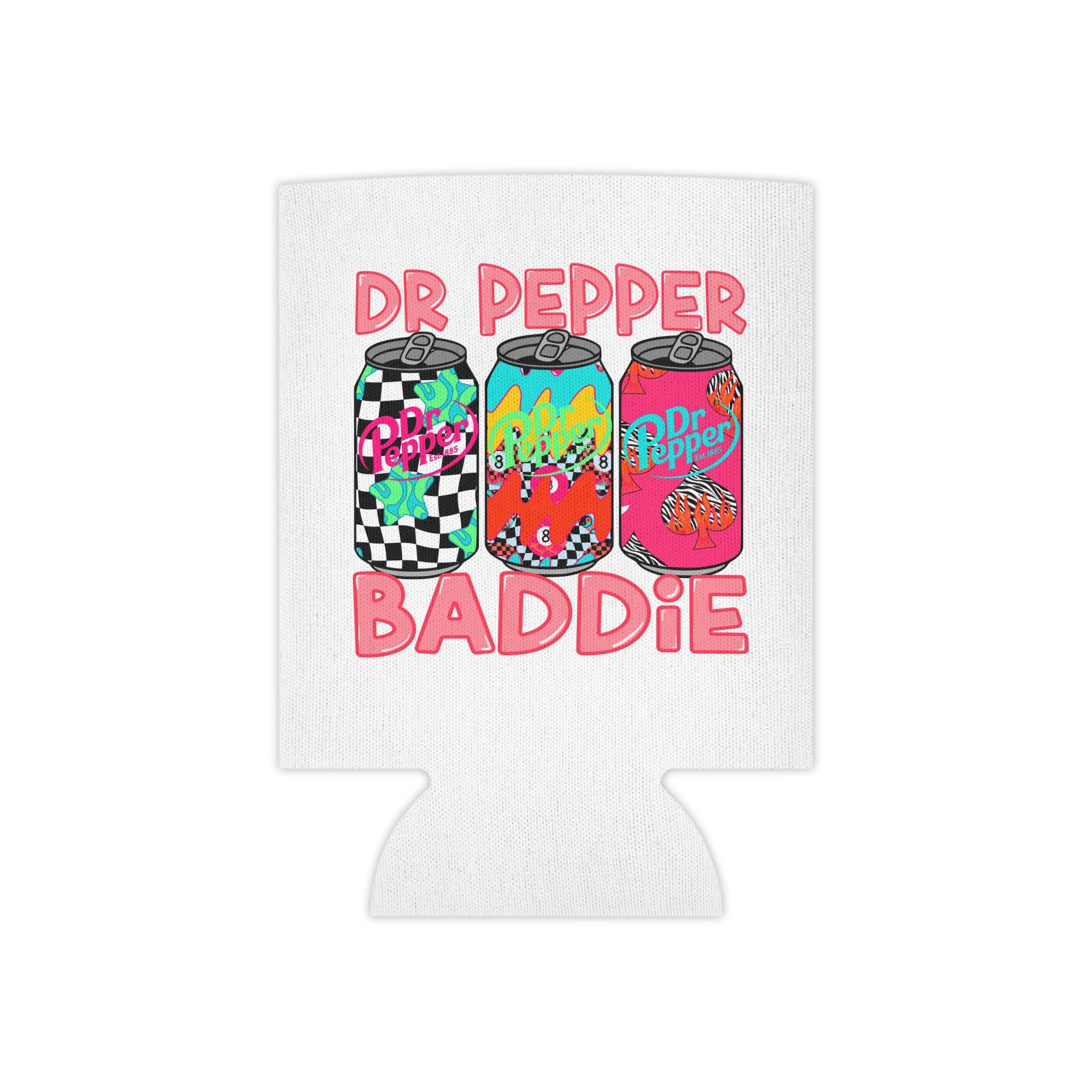 Can Cooler — "Dr Pepper Baddie" Colorful Soda Can Koozie