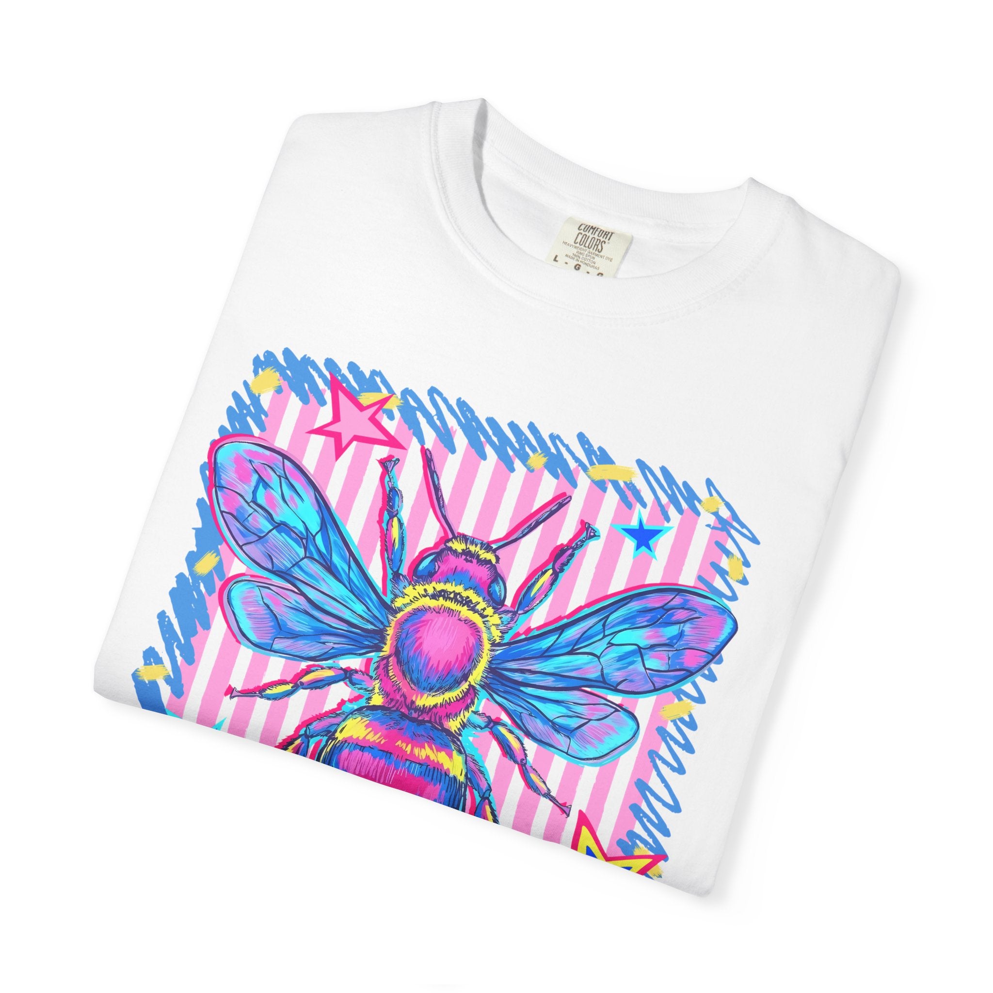 Kind Bee T-Shirt — Colorful Psychedelic Bee Graphic Tee