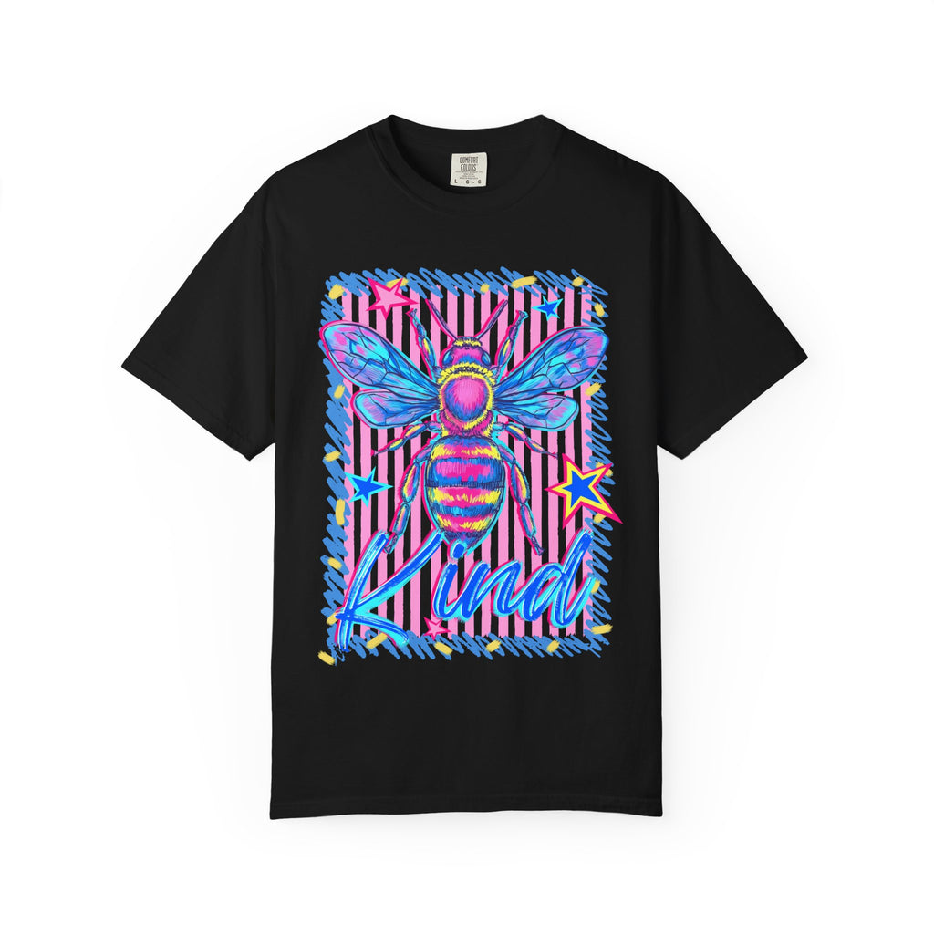 Kind Bee T-Shirt — Colorful Psychedelic Bee Graphic Tee