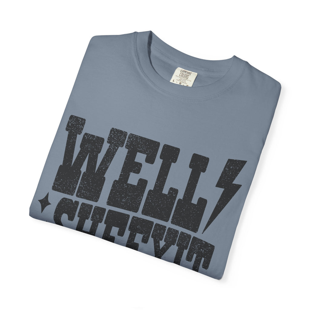 Well Sheeyit T-Shirt — Rustic Vintage Graphic Tee with Lightning Bolt