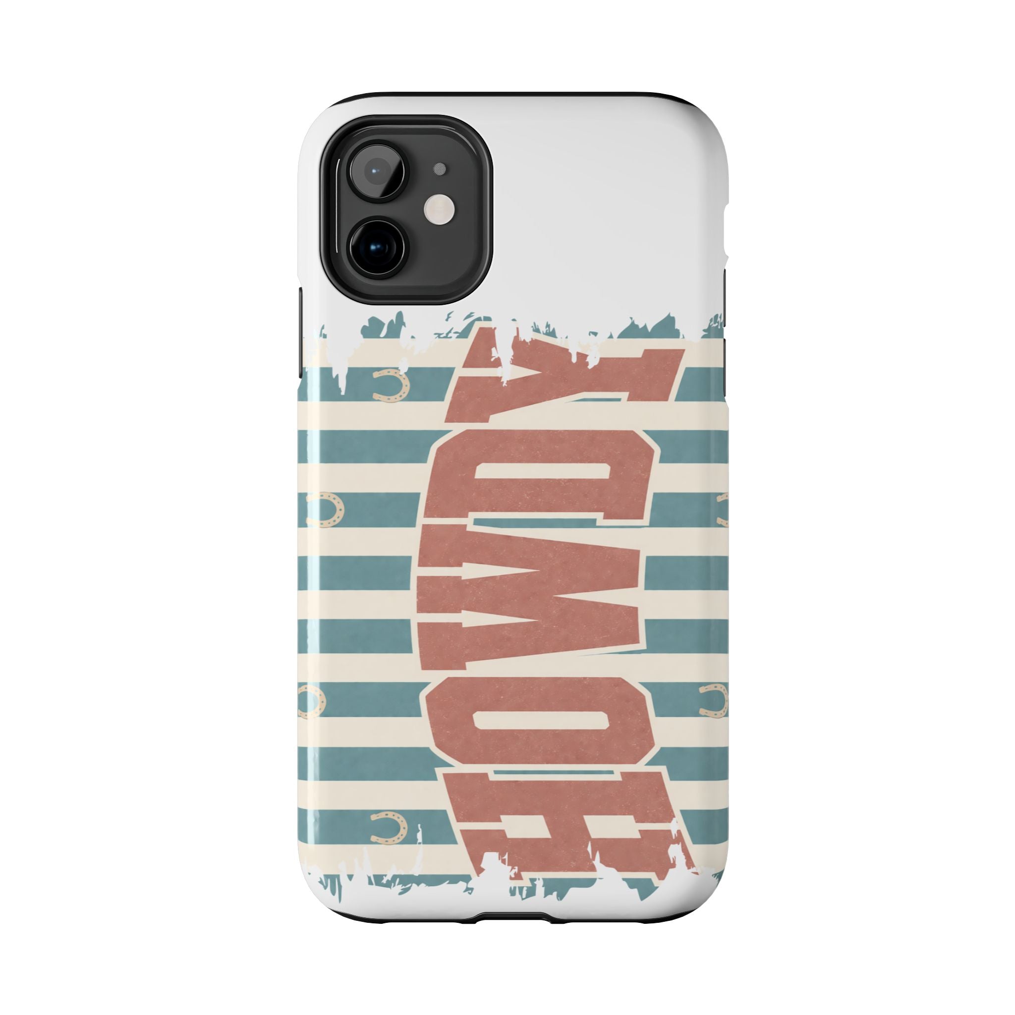 Vintage 'LOVE' Striped Tough Phone Case