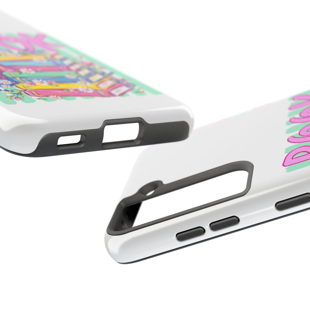 Book Lover Tough Phone Case — Colorful Stack of Books Floral Design