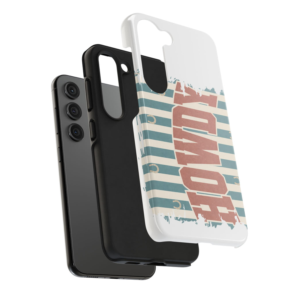 Vintage 'LOVE' Striped Tough Phone Case