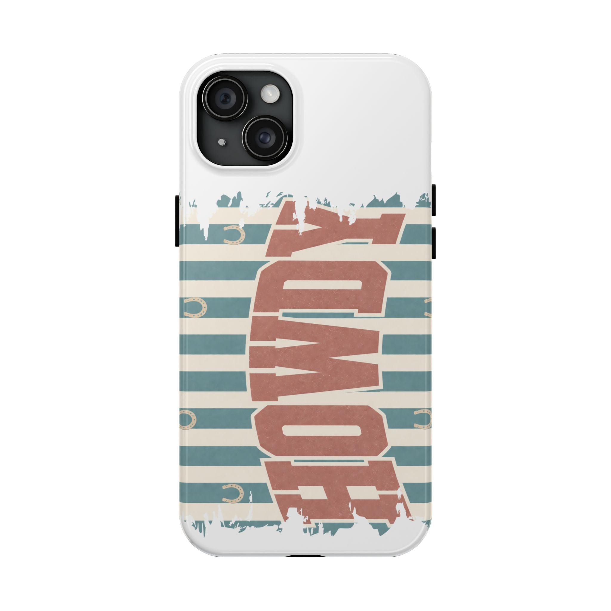 Vintage 'LOVE' Striped Tough Phone Case