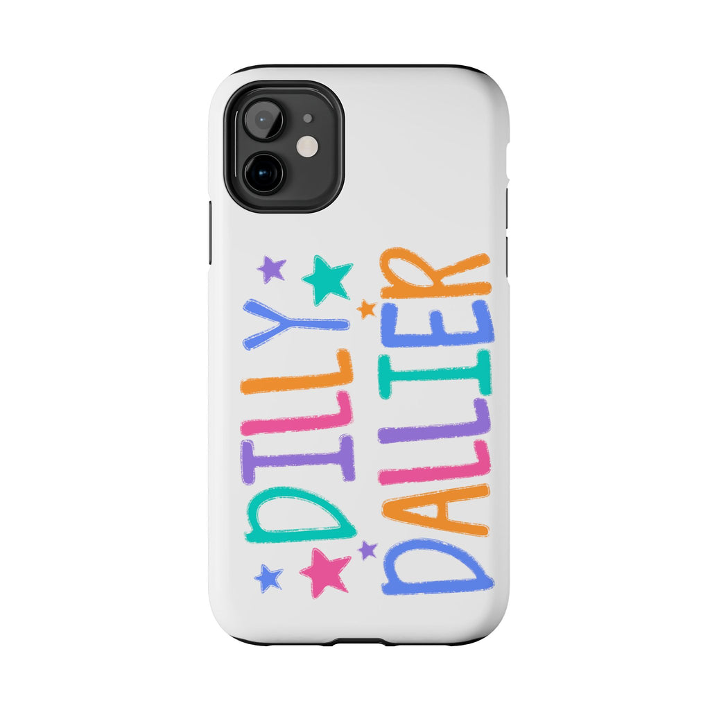 Dilly Dallier Colorful Tough Phone Case — Fun Pastel Stars Protective Cover