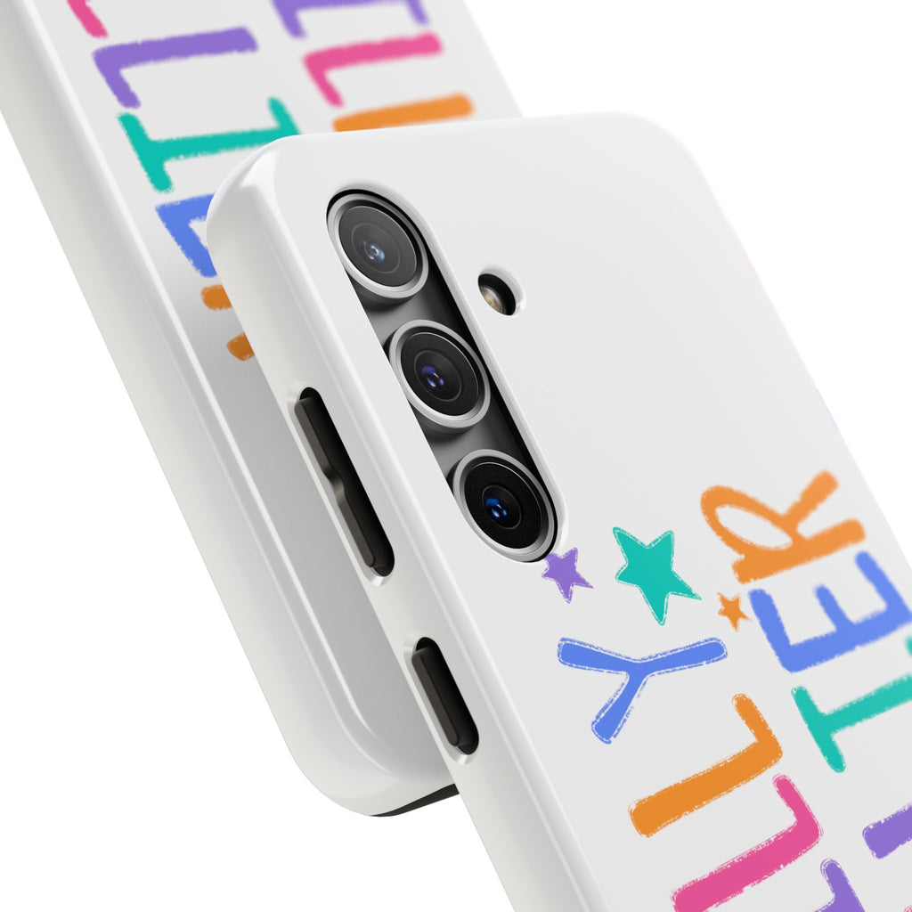 Dilly Dallier Colorful Tough Phone Case — Fun Pastel Stars Protective Cover