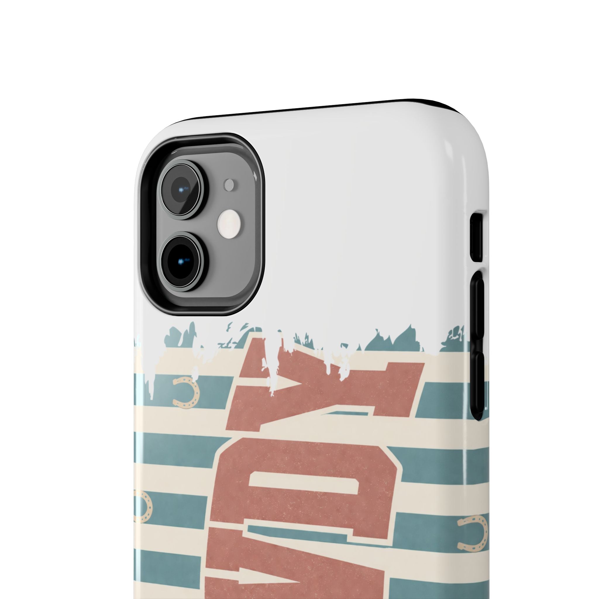 Vintage 'LOVE' Striped Tough Phone Case