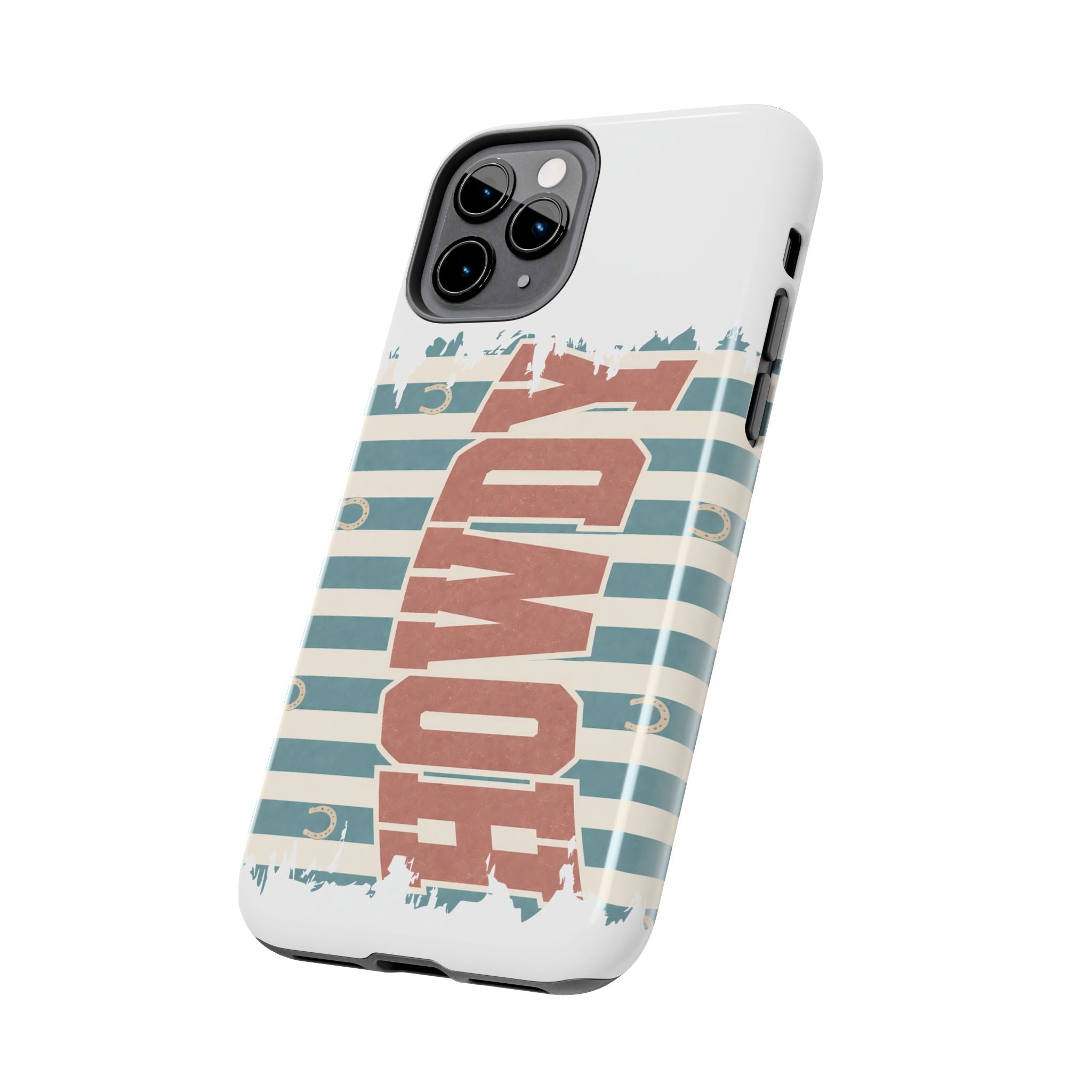 Vintage 'LOVE' Striped Tough Phone Case