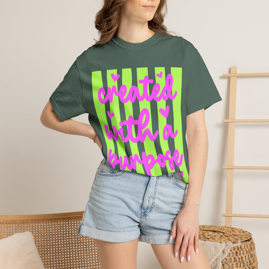 Created With a Purpose T-Shirt — Inspirational Graphic Tee