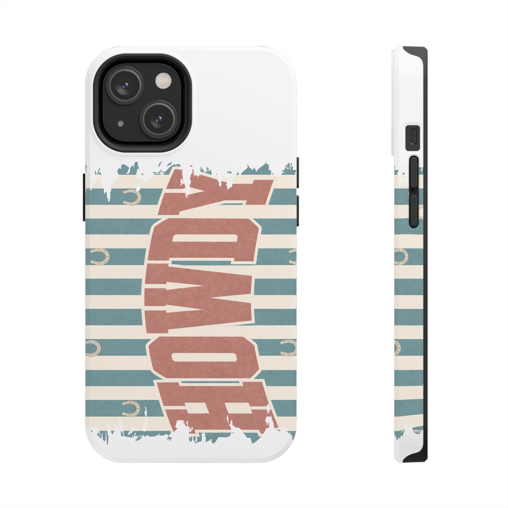 Vintage 'LOVE' Striped Tough Phone Case