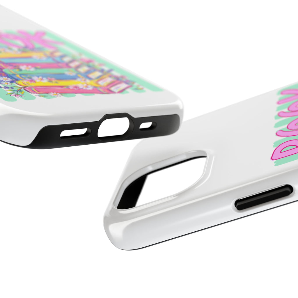 Book Lover Tough Phone Case — Colorful Stack of Books Floral Design