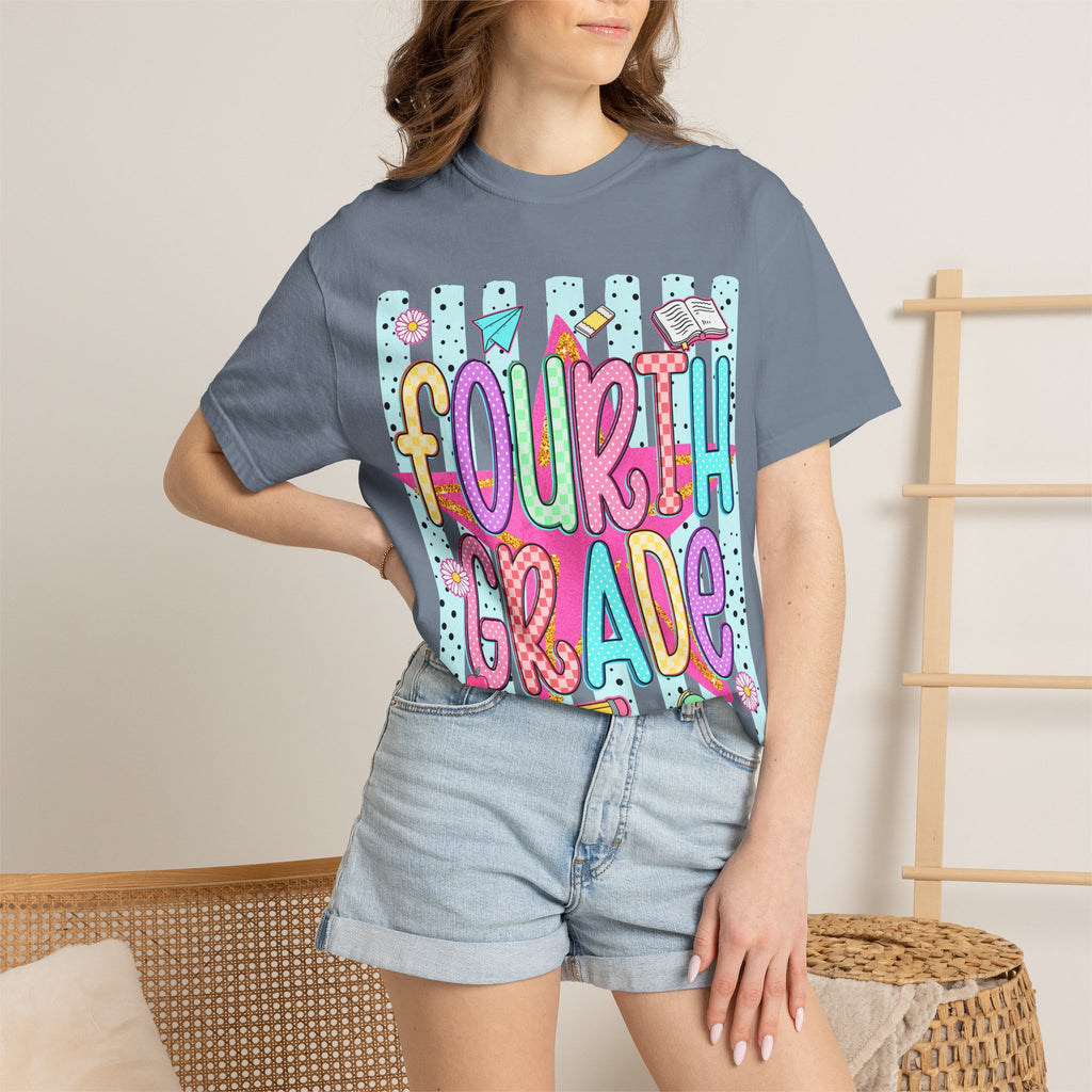 Fourth Grade Colorful Back-to-School T-Shirt