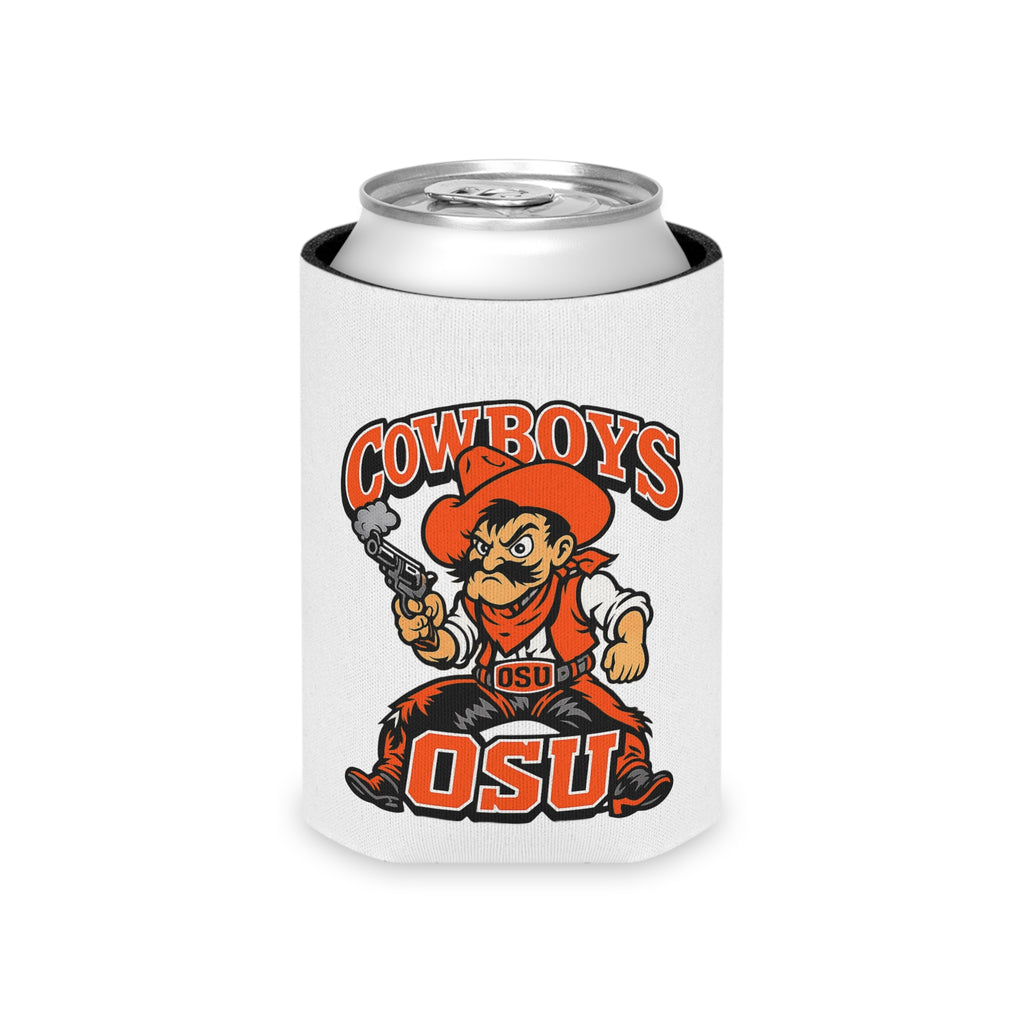 Cowboys OSU Can Cooler – Team Logo Beverage Koozie
