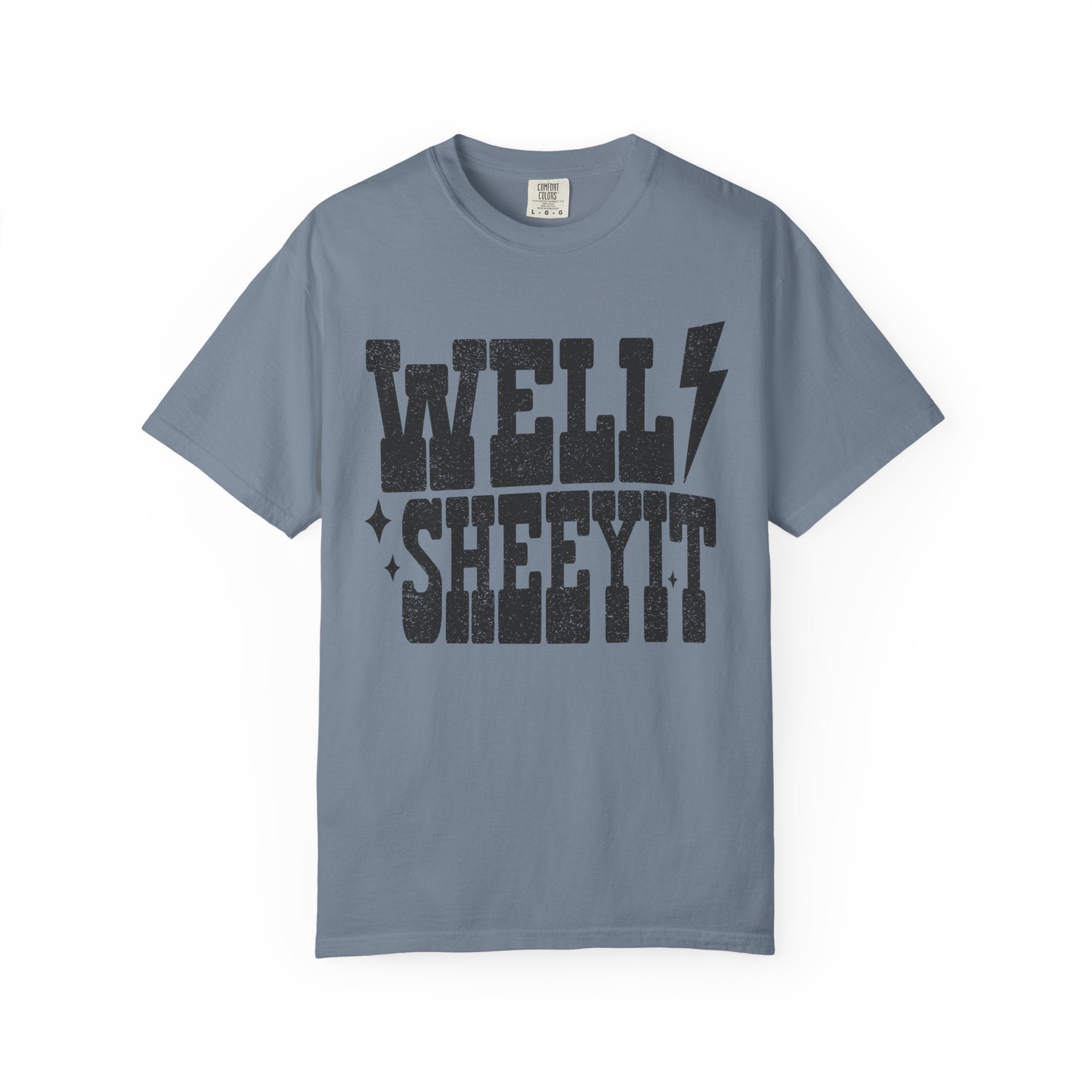 Well Sheeyit T-Shirt — Rustic Vintage Graphic Tee with Lightning Bolt