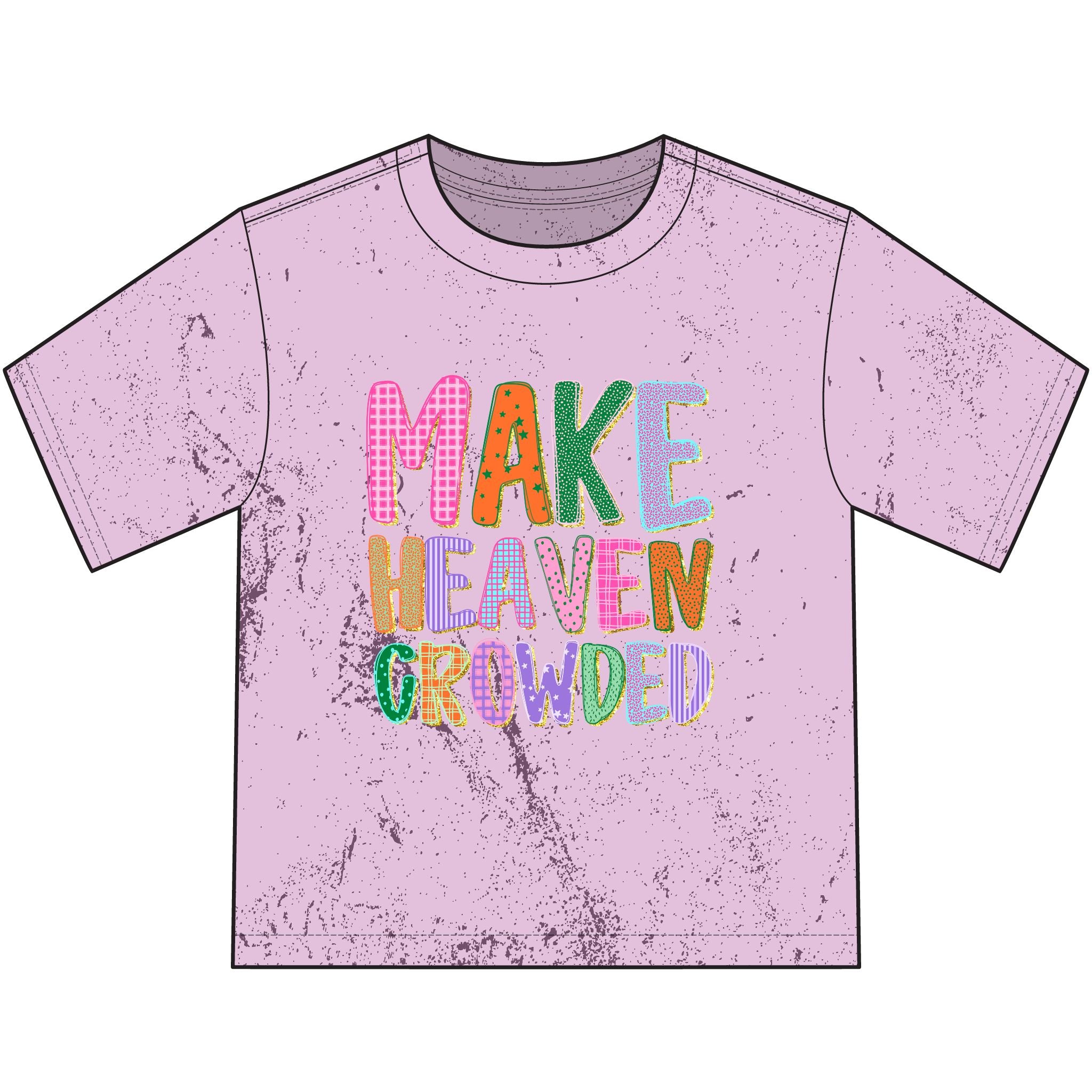 Make Heaven Crowded Youth T-Shirt — Colorful Christian Kids Tee