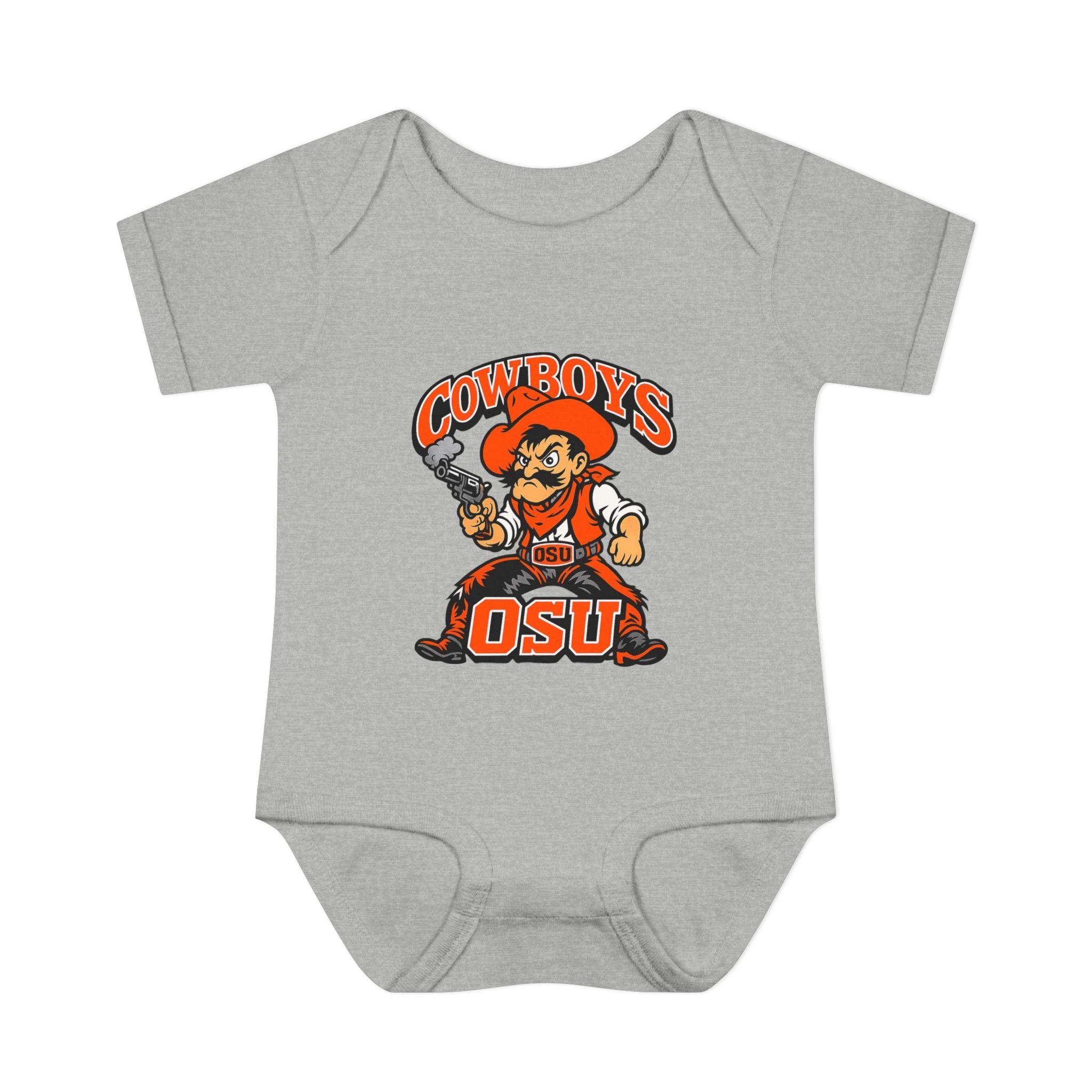 OSU Cowboys Infant Bodysuit – Baby Cowboy Mascot Onesie