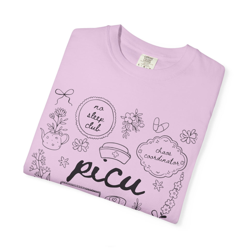 PICU Nurse T-Shirt — Pediatric Intensive Care Unit Doodle Tee