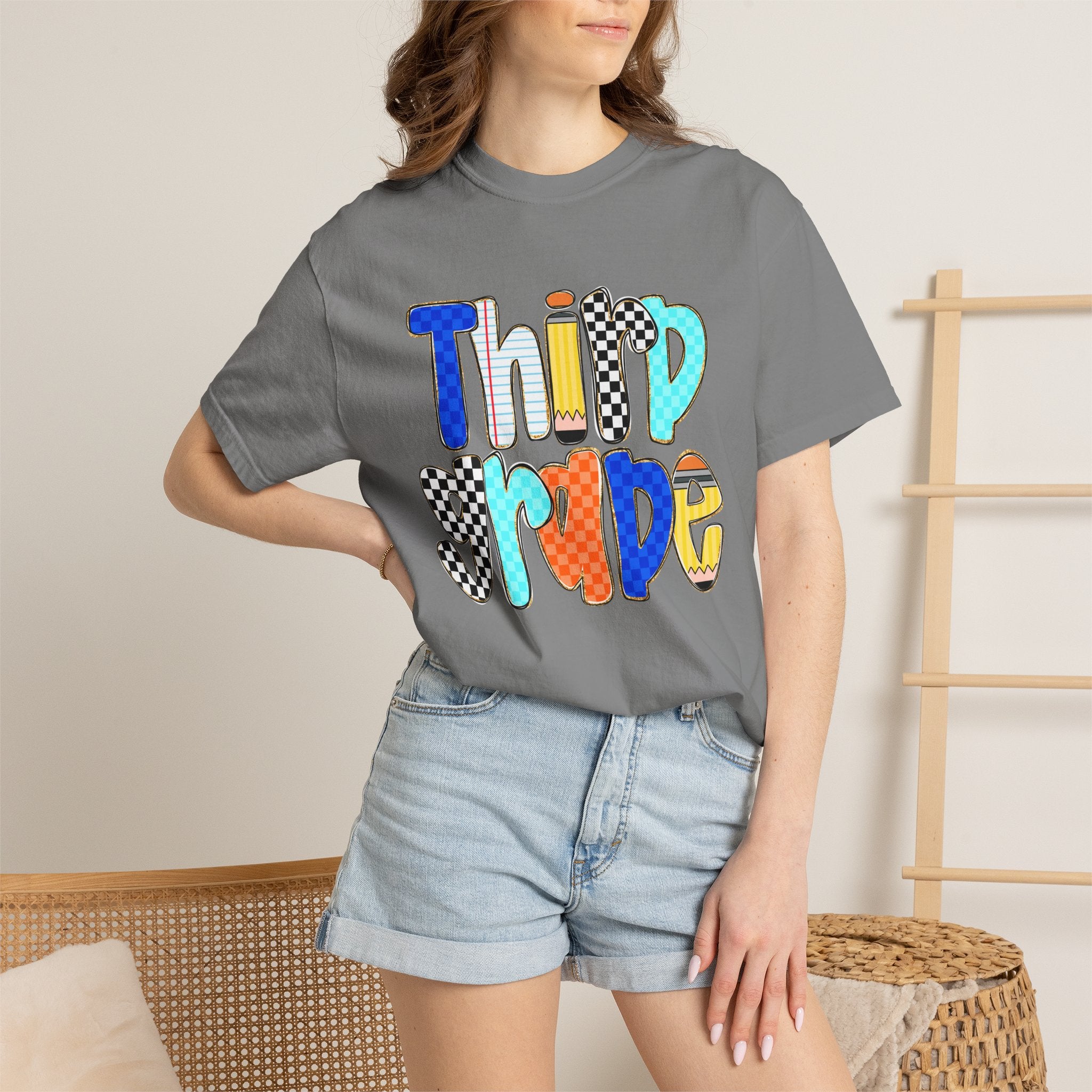 Third Grade T-Shirt — Colorful Retro School Pride Tee