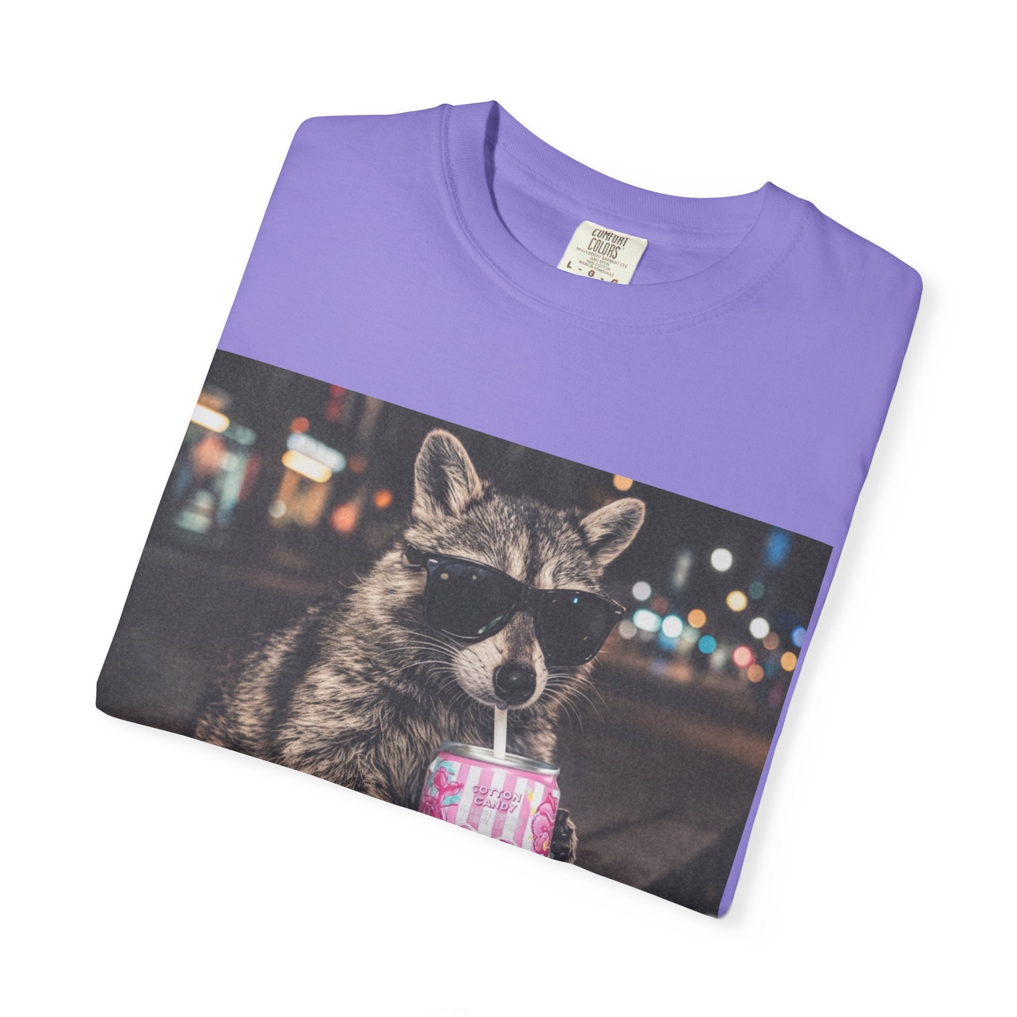 Raccoon Drinking Slushie T-Shirt