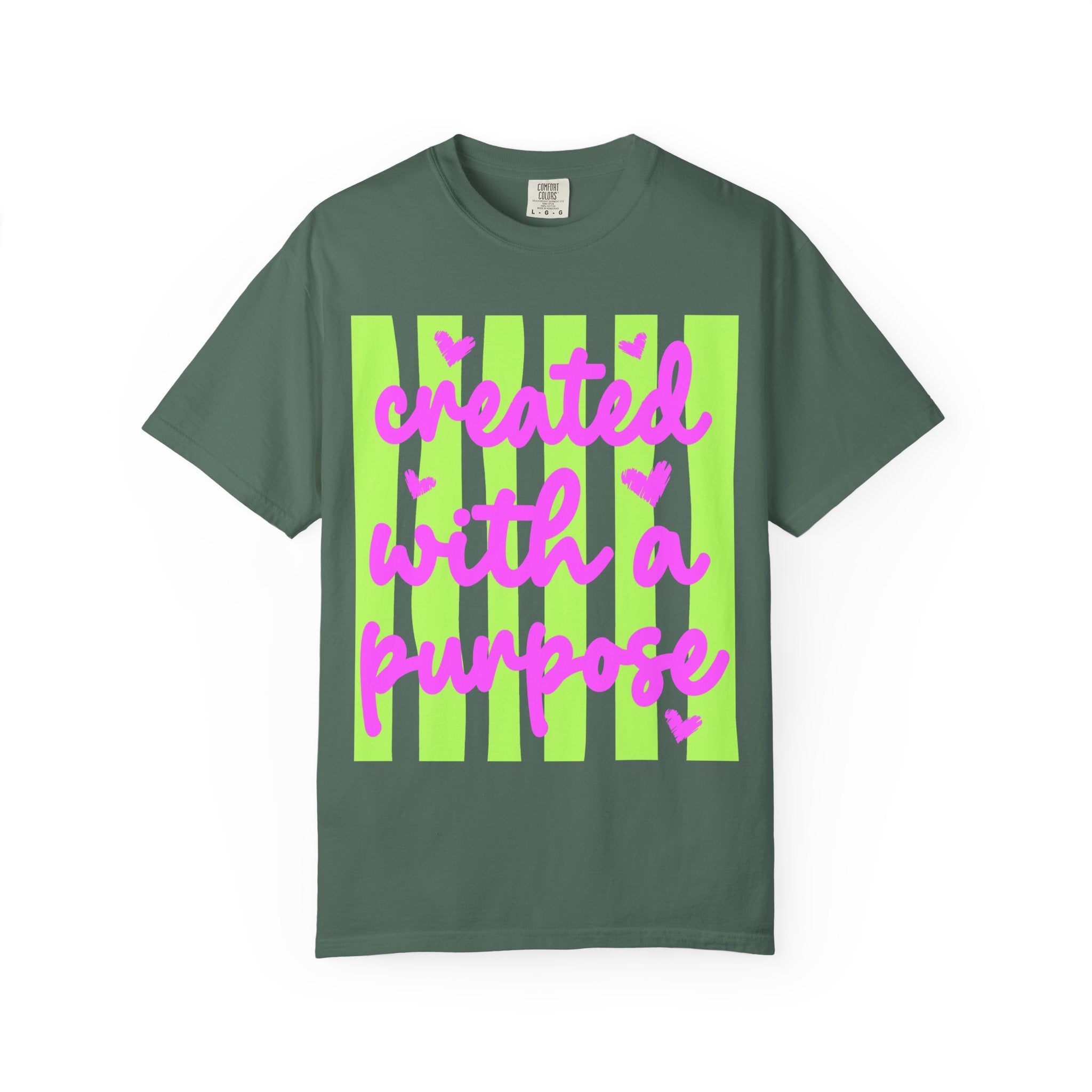 Created With a Purpose T-Shirt — Inspirational Graphic Tee