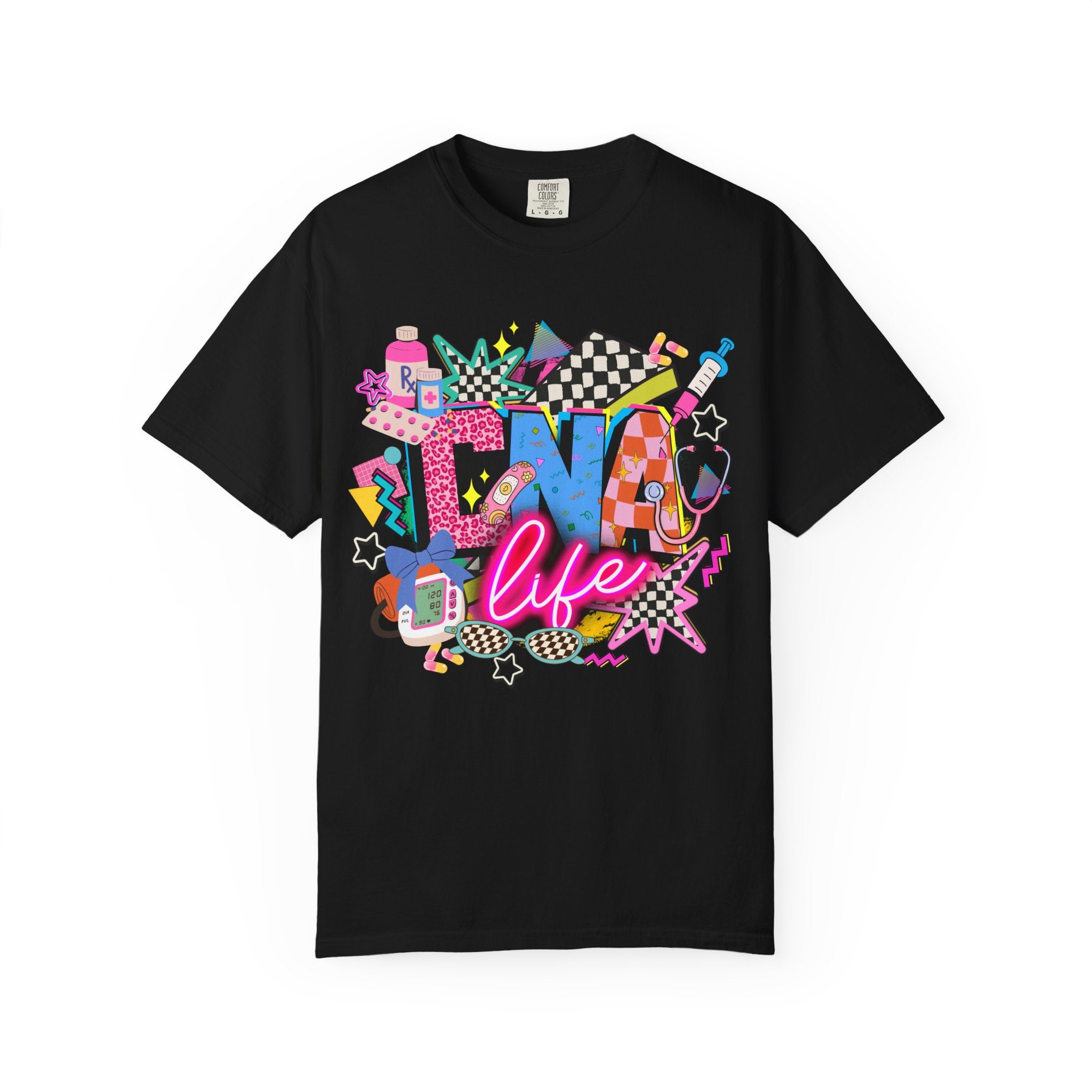 DNF Life Graphic T-Shirt — Retro Neon Skate Streetwear
