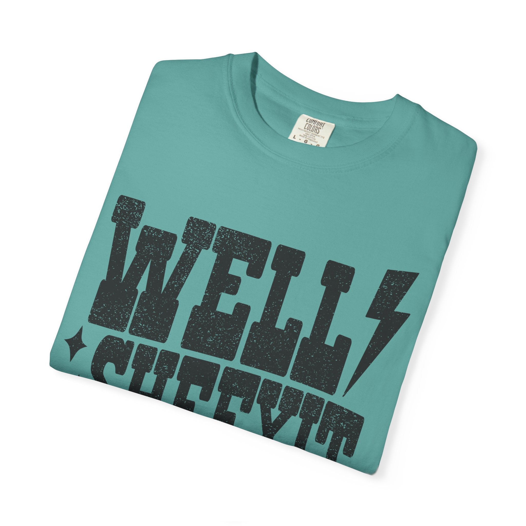 Well Sheeyit T-Shirt — Rustic Vintage Graphic Tee with Lightning Bolt