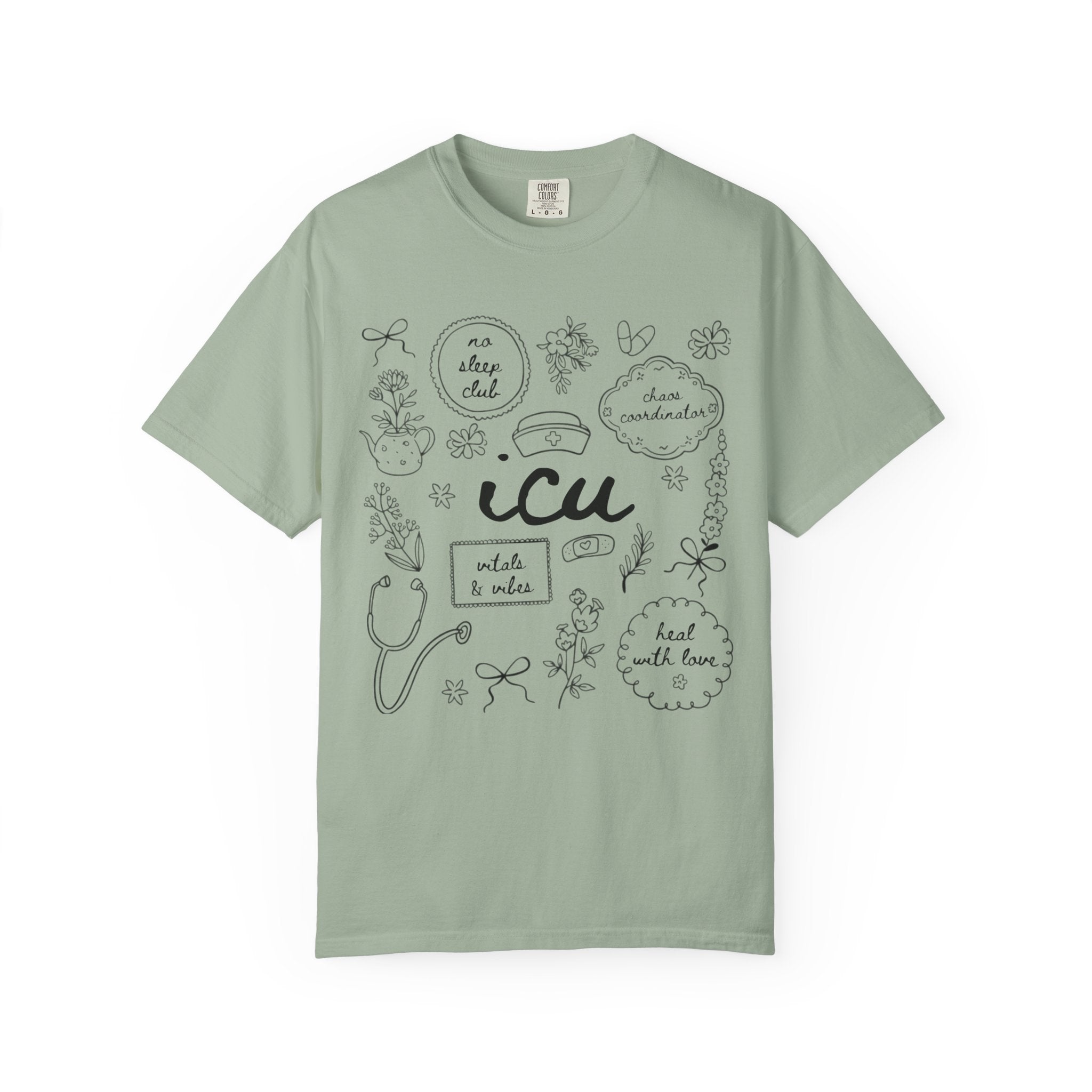 ICU Unisex Garment-Dyed T-shirt