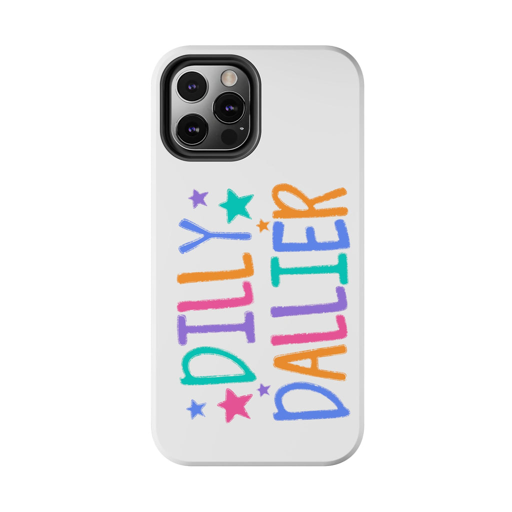 Dilly Dallier Colorful Tough Phone Case — Fun Pastel Stars Protective Cover