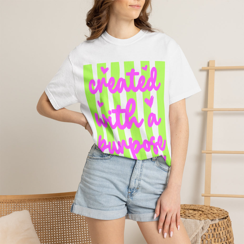 Created With a Purpose T-Shirt — Inspirational Graphic Tee