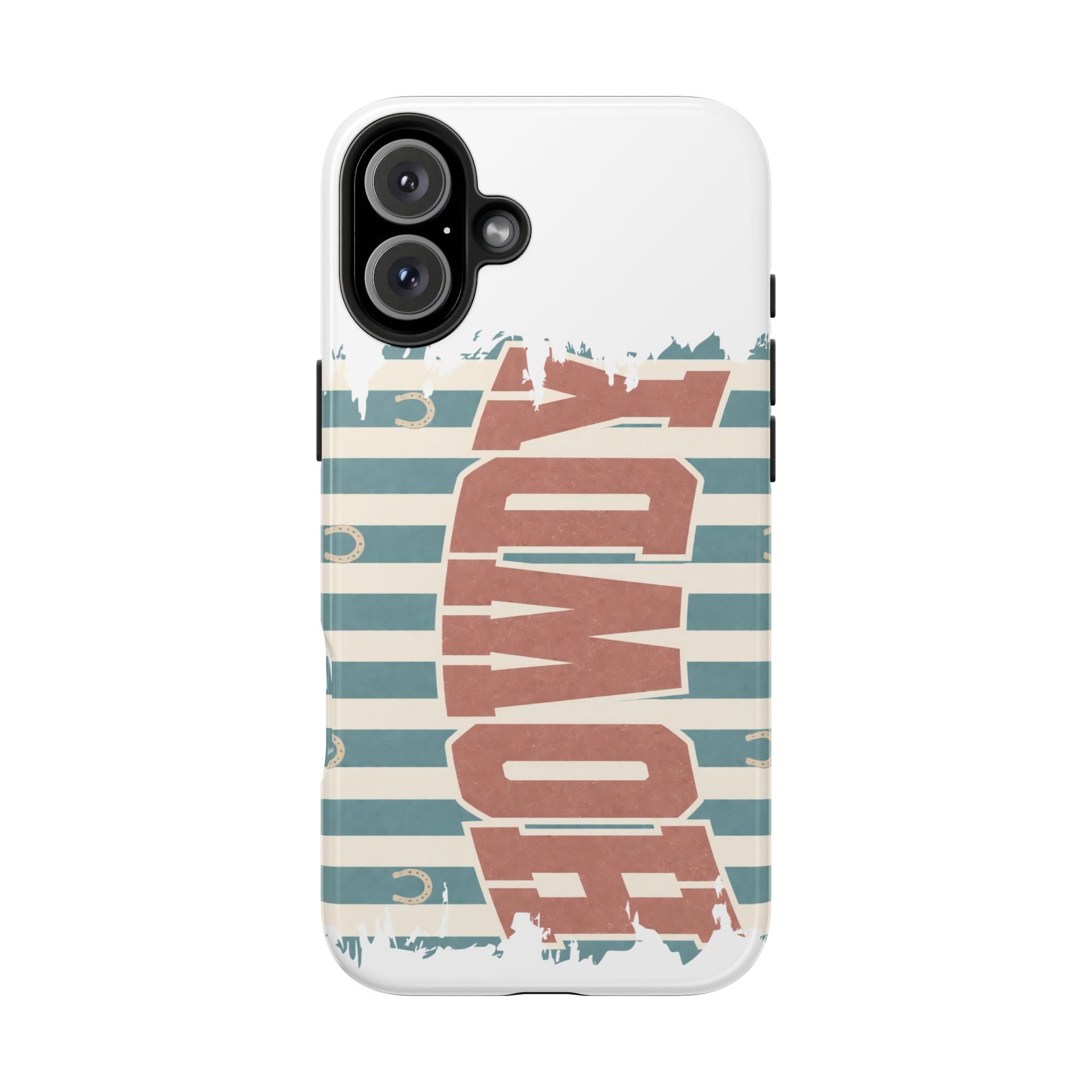 Vintage 'LOVE' Striped Tough Phone Case
