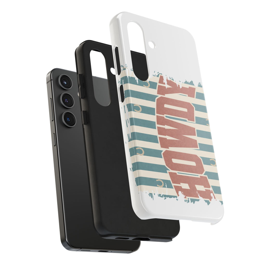 Vintage 'LOVE' Striped Tough Phone Case