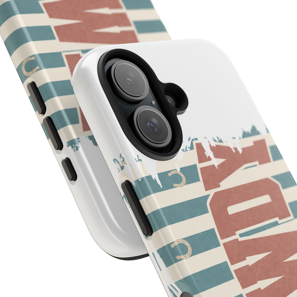 Vintage 'LOVE' Striped Tough Phone Case