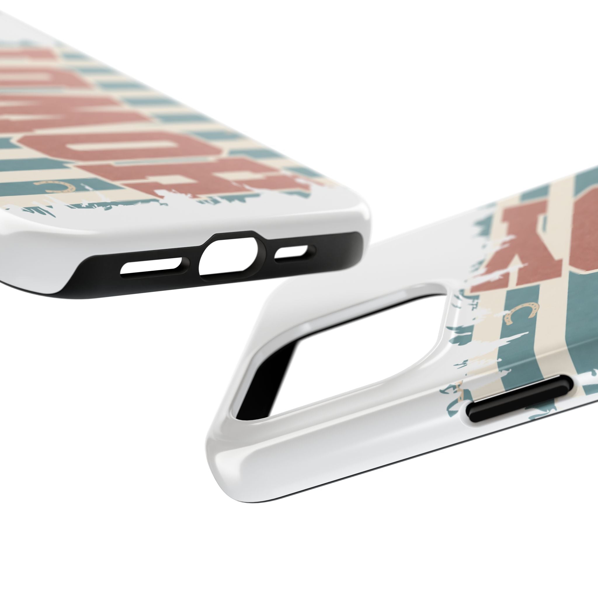 Vintage 'LOVE' Striped Tough Phone Case