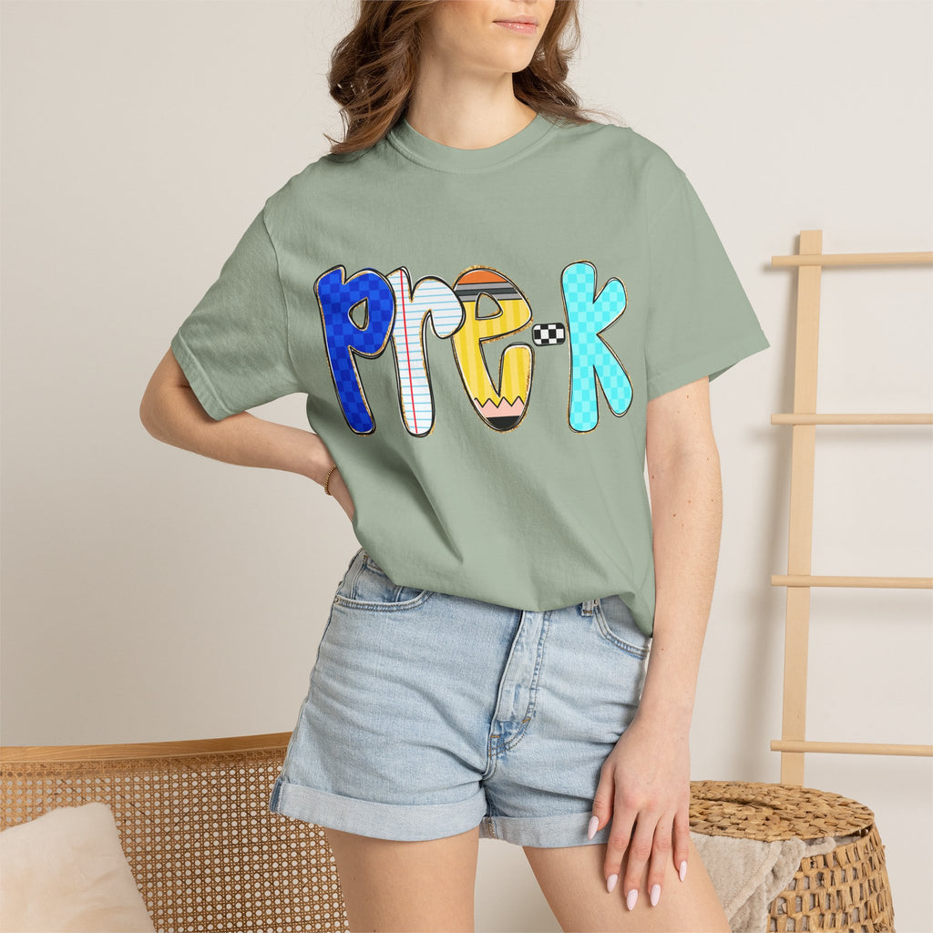 Pre-K Colorful Kids T-Shirt — Playful Preschool Back-to-School Tee
