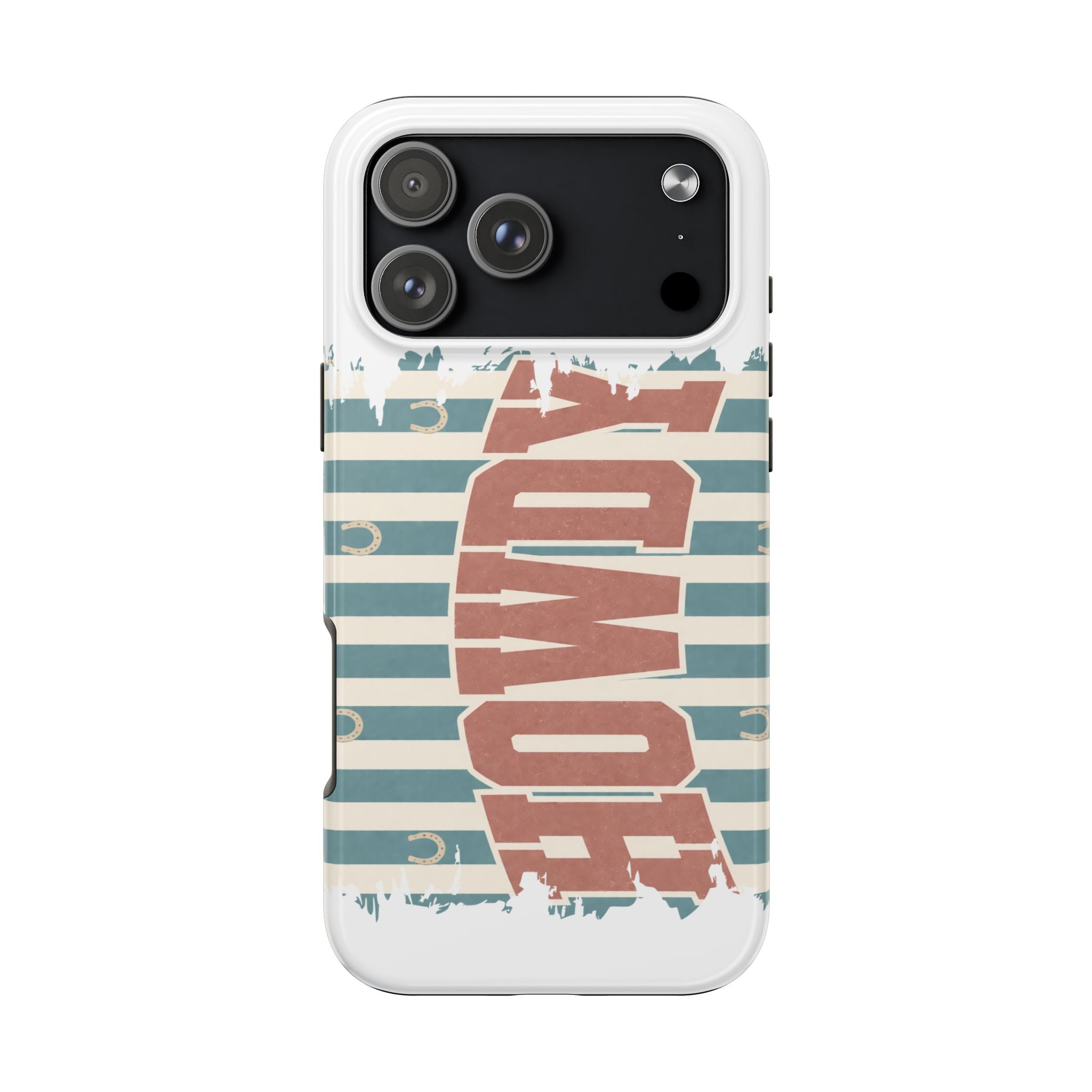 Vintage 'LOVE' Striped Tough Phone Case