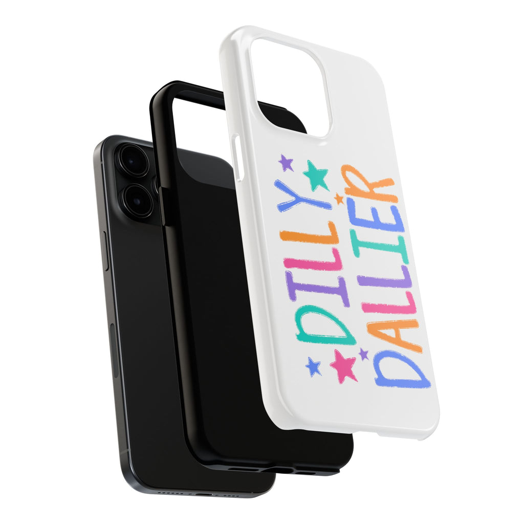 Dilly Dallier Colorful Tough Phone Case — Fun Pastel Stars Protective Cover