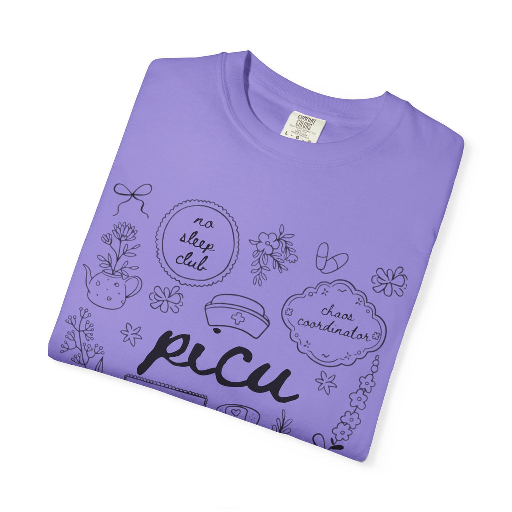 PICU Nurse T-Shirt — Pediatric Intensive Care Unit Doodle Tee